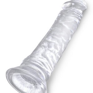KING COCK CLEAR 8 IN COCK W/O BALLS
