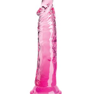 KING COCK CLEAR 8IN PINK