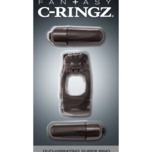 FANTASY C RINGZ DUO VIBRATING SUPER RING BLACK