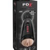 PDX ELITE DIRTY TALK STARTER STROKER LIGHT/BLACK