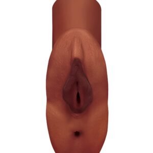 PDX PLUS PERFECT PUSSY DOUBLE STROKER BROWN