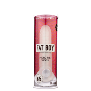 PERFECT FIT FAT BOY MICRO RIBBED SHEATH 6.5IN CLEAR