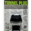 TUNNEL PLUG LARGE BLACK