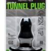 D-TUNNEL PLUG LARGE BLACK