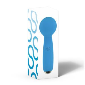 PETITES LIL EXCLAIM MINI WAND VIBRATOR BLUE