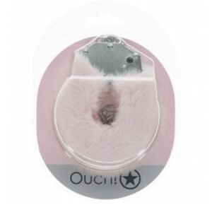 OUCH! HEAVY DUTY FLUFFY HANDCUFFS - POWDER PINK