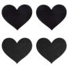 PEEKABOO PASTIES CLASSIC BLACK HEARTS