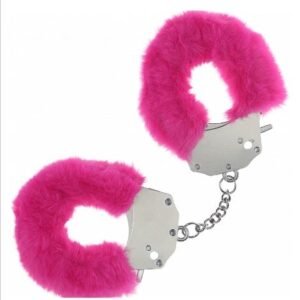 OUCH! HEAVY DUTY FLUFFY HANDCUFFS - PINK