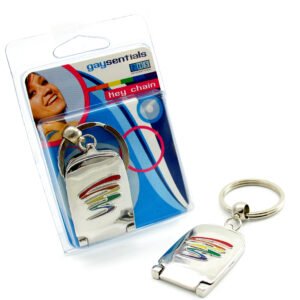 GAYSENTIALS MIRROR KEY CHAIN SQUIGGLE
