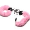 MASTER SERIES CUFFED IN FUR HANDCUFFS PINK