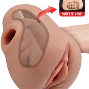 PDX PLUS PUSSY POUNDER SQUEEZE STROKER BROWN