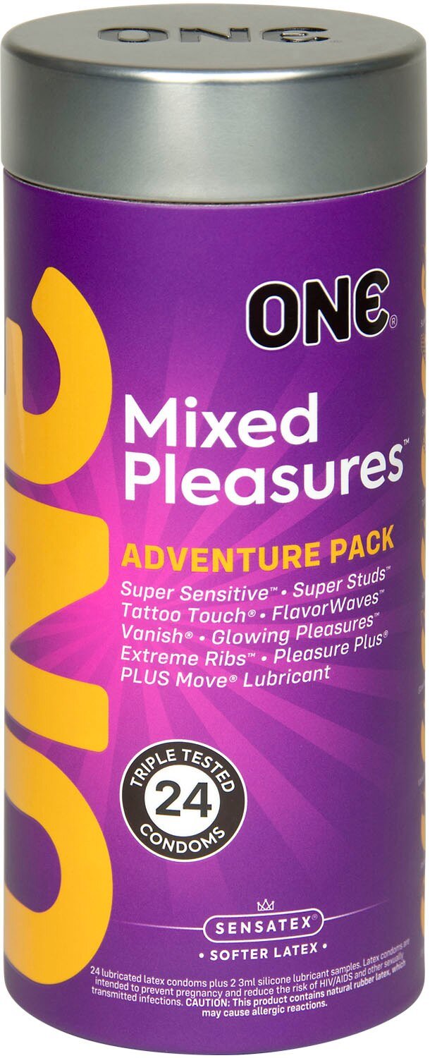 R110104Conemixedpleasures24pklatexcondoms