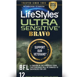 (D) LIFESTYLES ULTRA SENSITIVE BRAVO 12PK