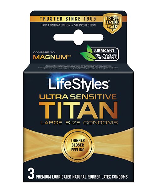 R3042lifestyleultrasensitivetitancondoms3pk