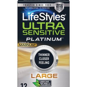 (D)LIFESTYLES ULTRA SENSITIVE PLATINUM LARGE 12 PK