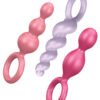 SATISFYER BOOTY CALL PLUGS SET OF 3 COLORED (NET)