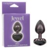 JEWEL SMALL BLACK DIAMOND HEART PLUG
