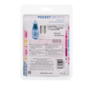 POCKET EXOTIC IMPULSE POCKET PACK SLIM TWIN BULLETS