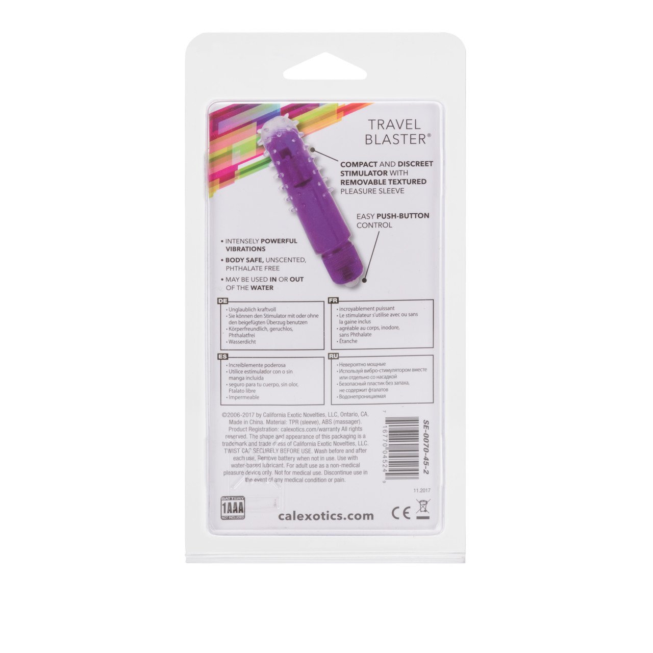 SE007045travelblasterbulletvibratorpurplenewpkg3