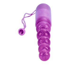 PLEASURE BEADS VIB. W/P PURPLE
