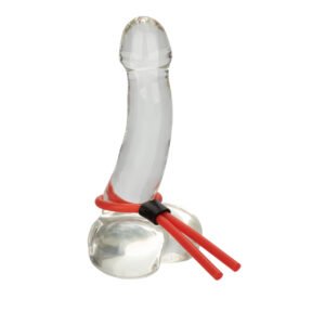 SILICONE STUD LASSO RED