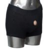 PACKER GEAR BLACK BOXER BRIEF HARNESS XL/2XL