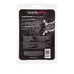 NIPPLE PLAY NIPPLE CLAMPS SILVER BEADED