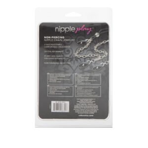 NIPPLE PLAY NON PIERCING NIPPLE CHAIN JEWELRY ONYX