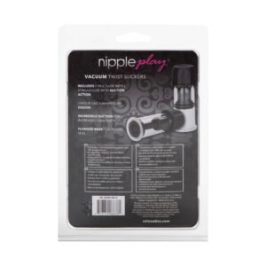 NIPPLE PLAY VACUUM TWIST SUCKERS BLACK