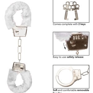 PLAYFUL FURRY CUFFS WHITE