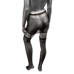 RADIANCE PLUS SIZE 1PC GARTER SKIRT W/ THIGH HIGHS