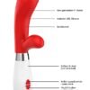 ACHILLES ULTRA SOFT SILICONE 10 SPEEDS RED