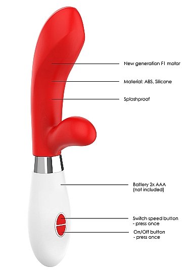 SHTLUM001REDachillesrabbitvibratorred7