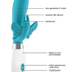 (D)ALEXIOS BUTTERFLY & G-SPOT VIBRATOR TURQUOISE