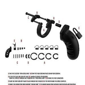 MANCAGE MODEL 21 CHASTITY 4.5 IN SILICONE COCK CAGE