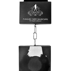 PLEASURE HANDCUFFS FURRY BLACK