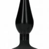 (WD) INTERCHANGEABLE BUTT PLUG ROUNDED MEDIUM BLACK