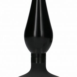 (WD) INTERCHANGEABLE BUTT PLUG ROUNDED MEDIUM BLACK