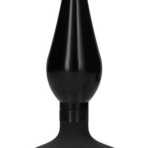 (WD) INTERCHANGEABLE BUTT PLUG POINTED MEDIUM BLACK