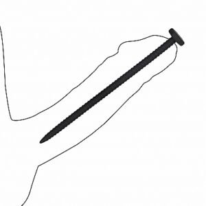 SILICONE SCREW PLUG SET URETHRAL SOUNDING BLACK