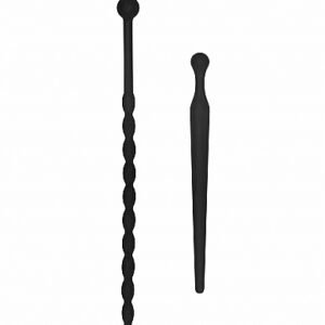 SILICONE BEGINNERS PLUG SET URETHRAL SOUNDING BLACK