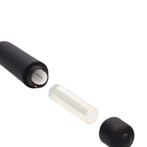 SILICONE VIBRATING BULLET PLUG EXTRA LONG URETHRAL SOUNDING BLACK