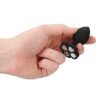 (D) REGULAR LUCKY DIAMOND BUTT PLUG BLACK
