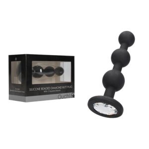(D) SILICONE BEADED DIAMOND BU PLUG BLACK