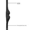 VELVET & VELCRO EYE MASK ADJUSTABLE BLACK