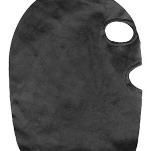 VELVET & VELCRO MASK W/ MOUTH & EYE OPENING BLACK
