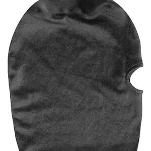 VELVET & VELCRO MASK W/ MOUTH OPENING BLACK