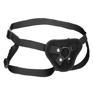 VELVET & VELCRO HARNESS W/ O-RING ADJUSTABLE BLACK