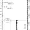OUCH! SILICONE PENIS PLUG W/ RIBBING 0.4IN/ 11MM