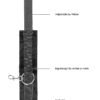 B&W VELCRO HAND/ ANKLE CUFFS W/ ADJUSTABLE STRAPS
